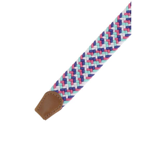 2869 Unisex Braided Stretch Belts, Multicolored Elastic Woven Golf Jean main image 2